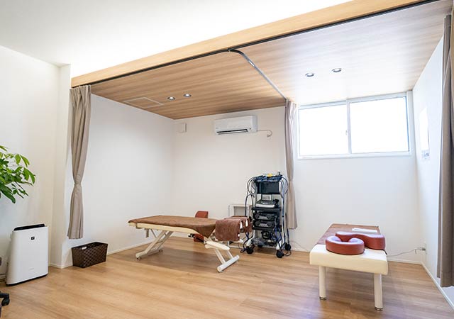 こくあ接骨院の施術室